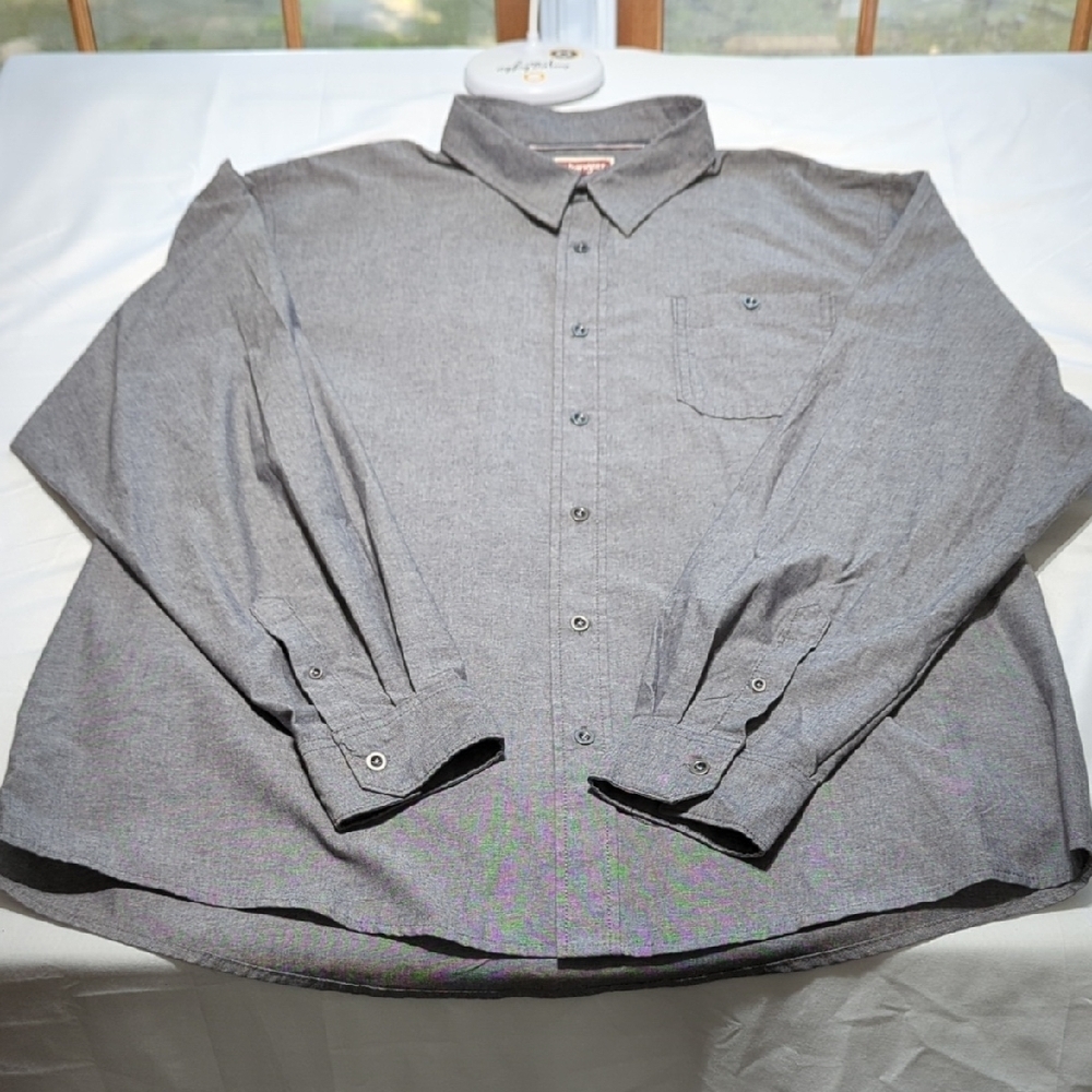 Wrangler Men's Charcoal Button-Down Shirt
